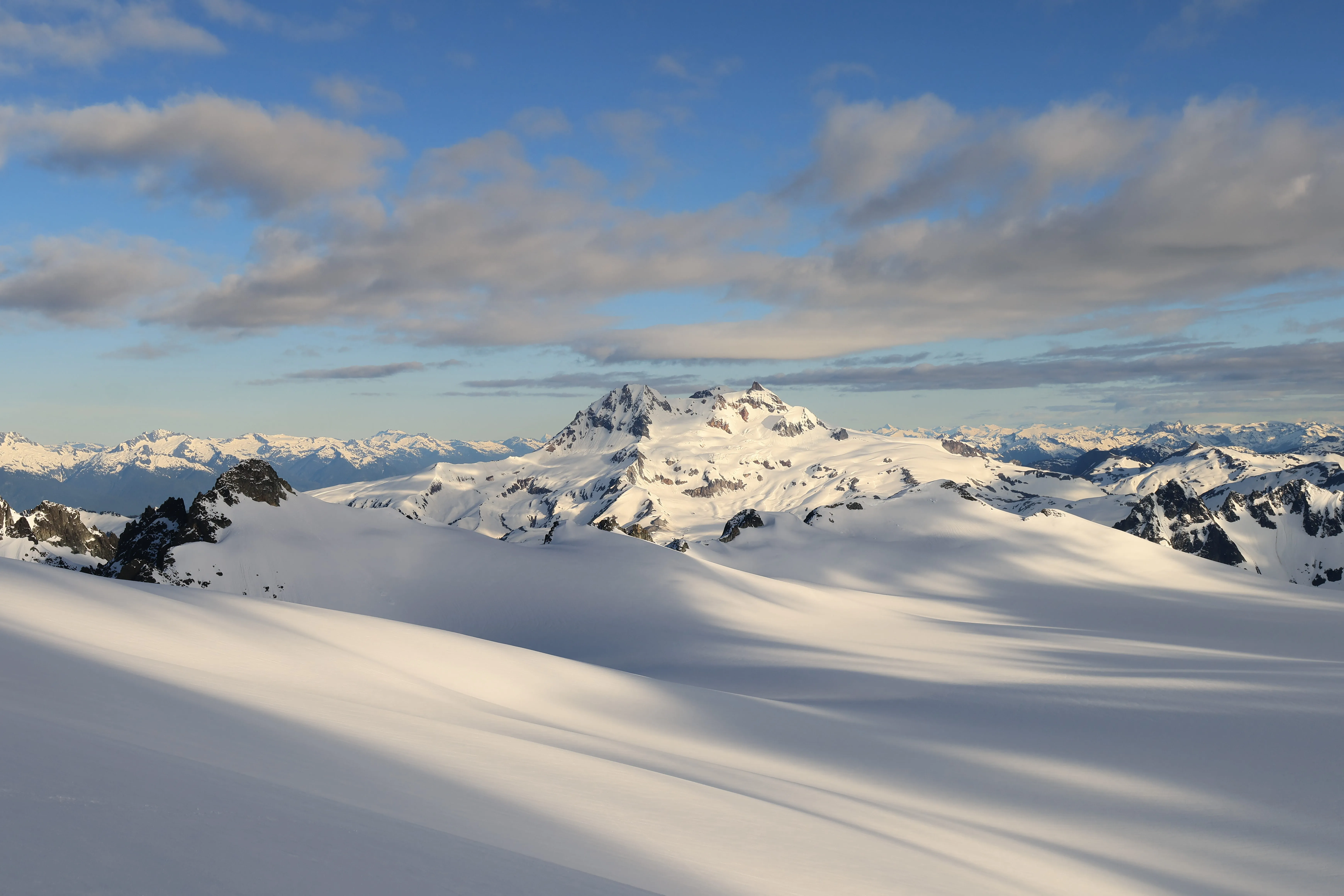 Overcast sunrise over Garibaldi.