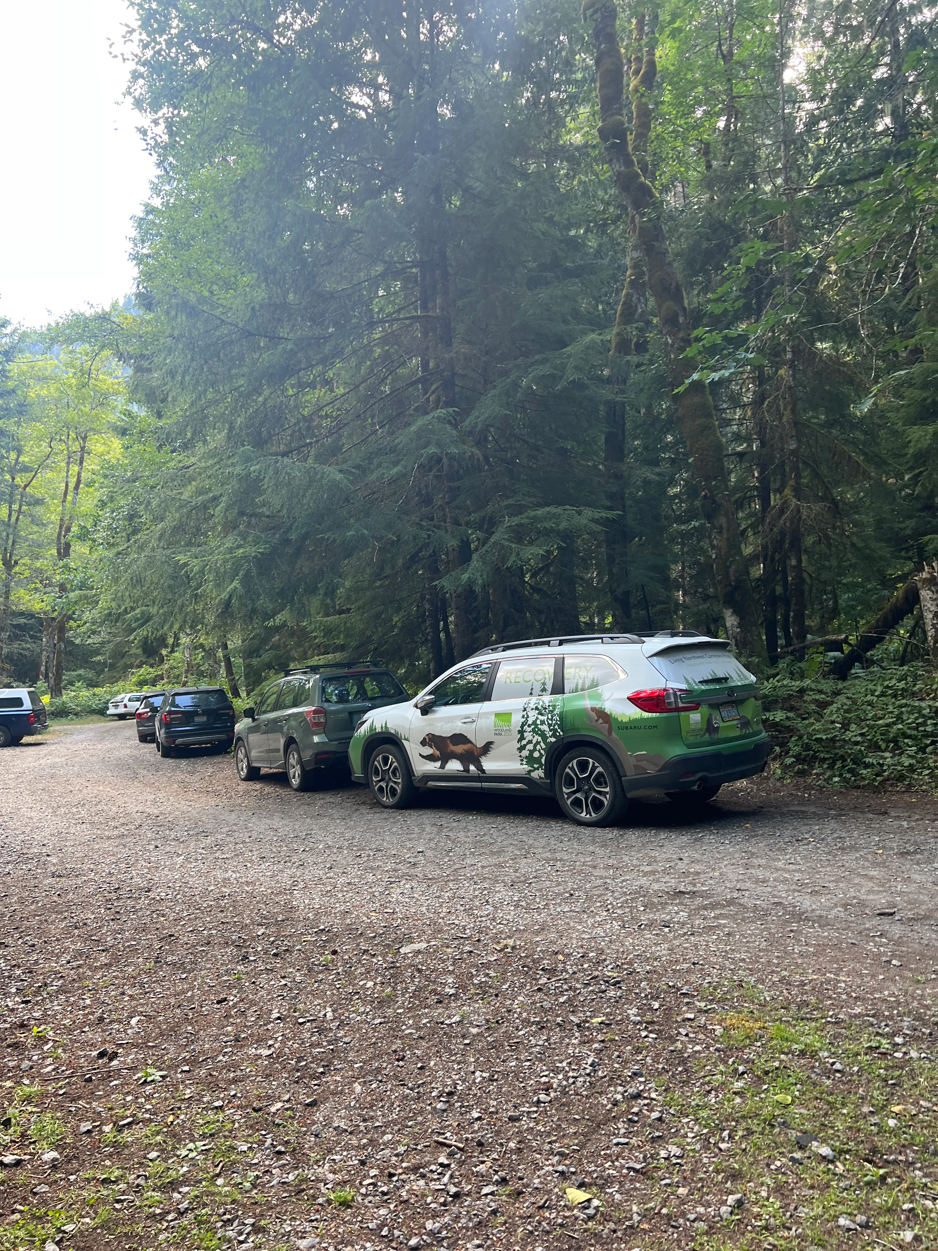 Back at the cars, a vehicle we figured belonged to the badger biologists we met