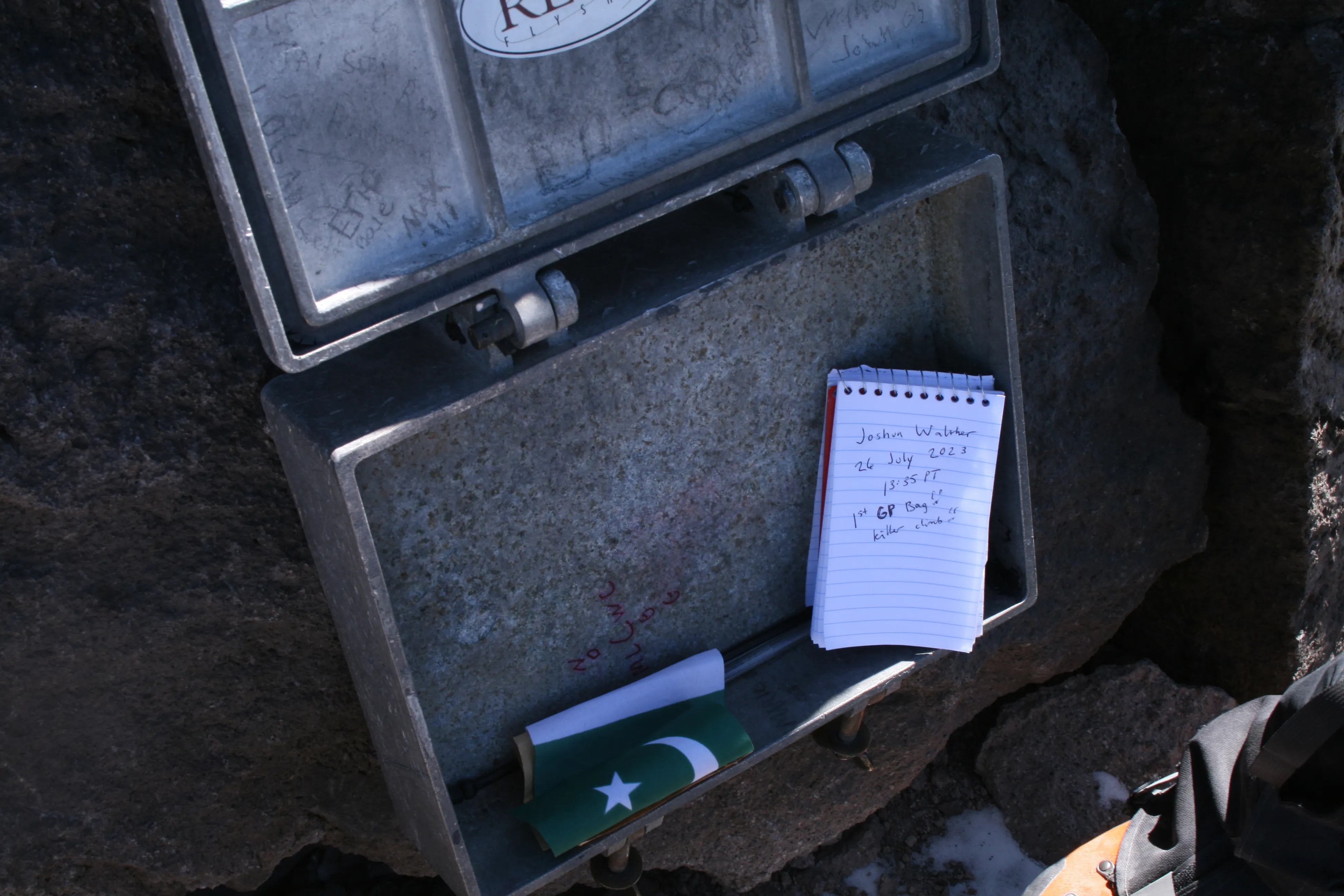The Glacier Peak summit register