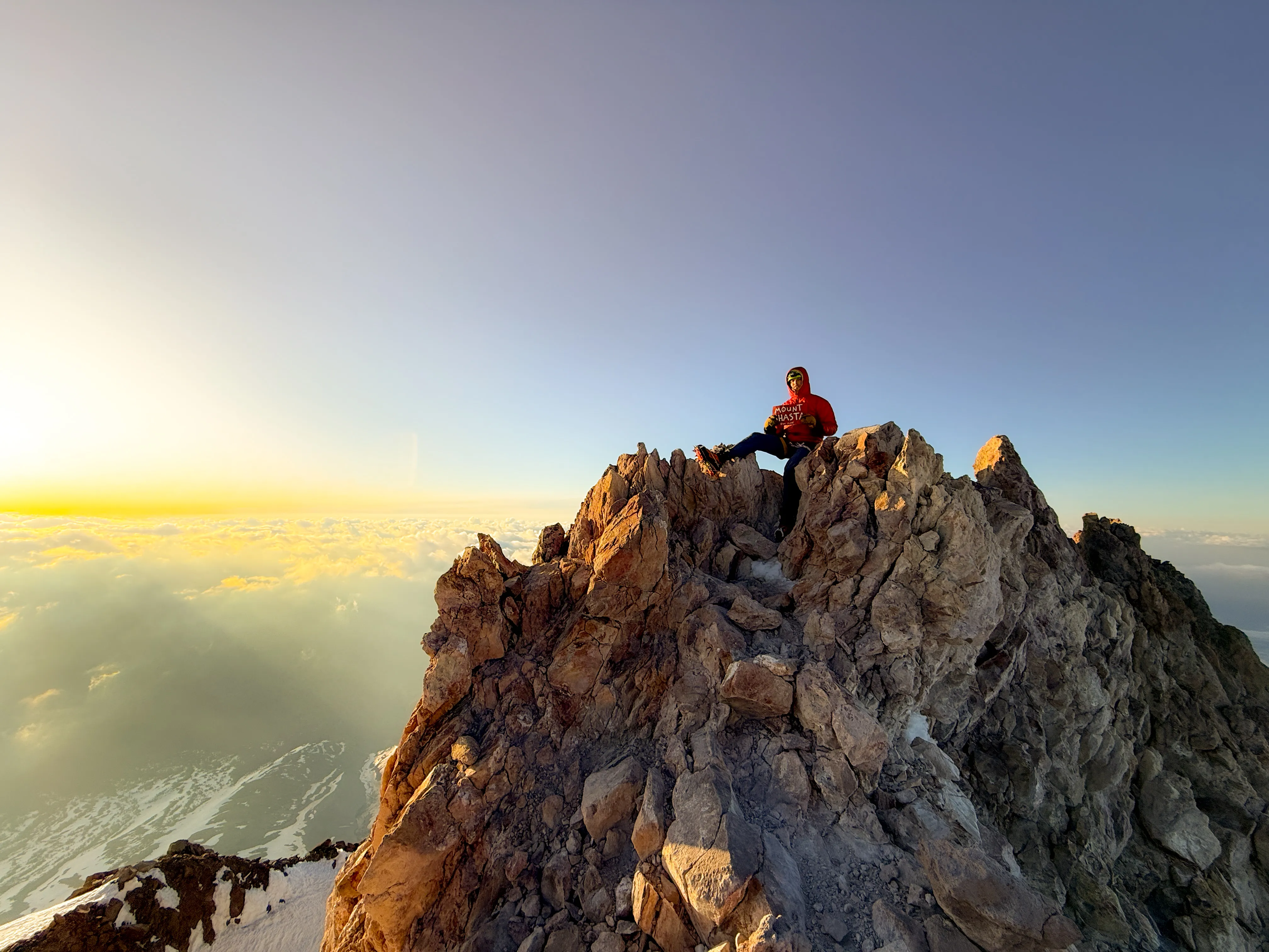 Resting at 14,179 ft
