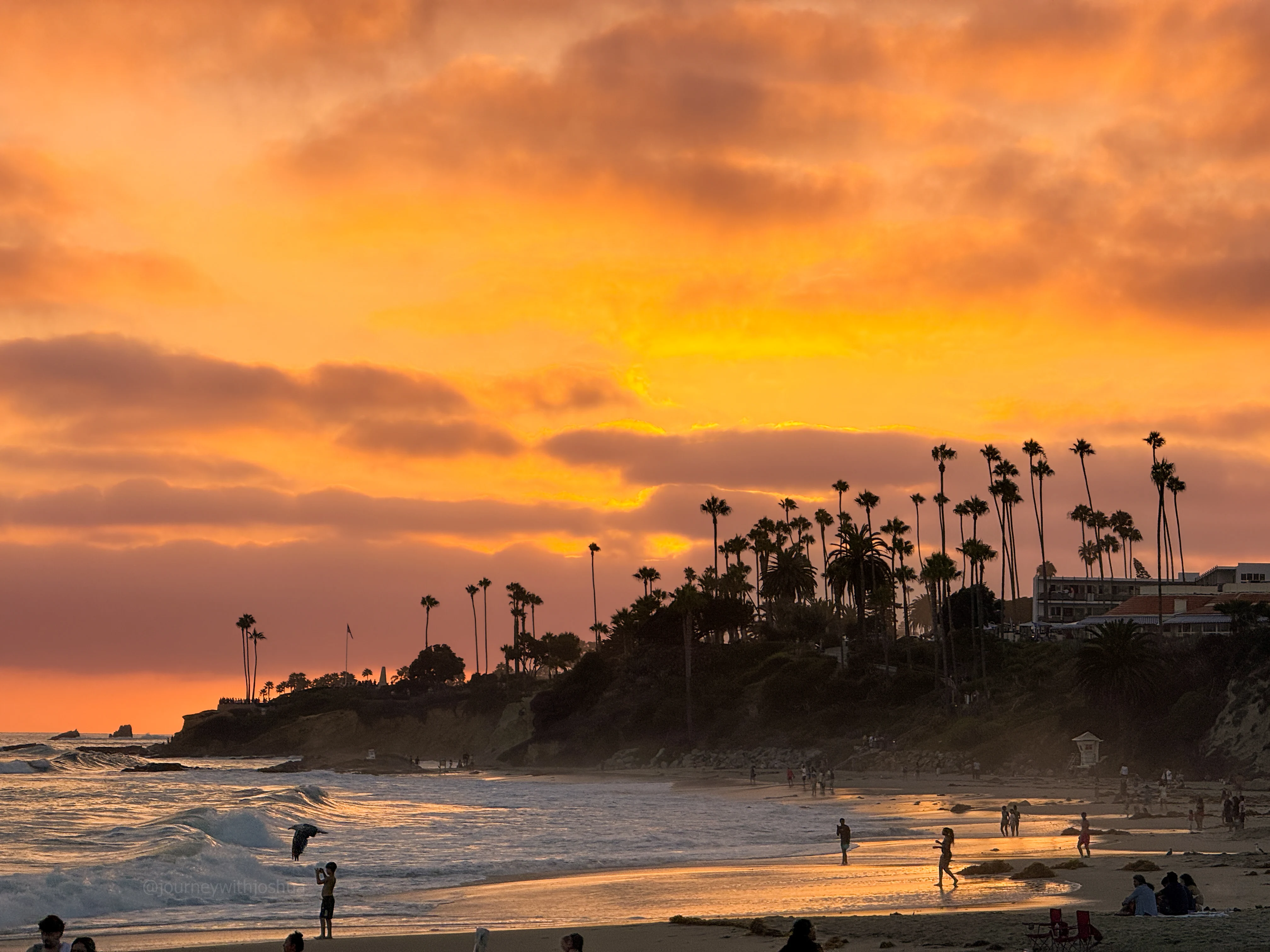 Sunset over Laguna Beach.