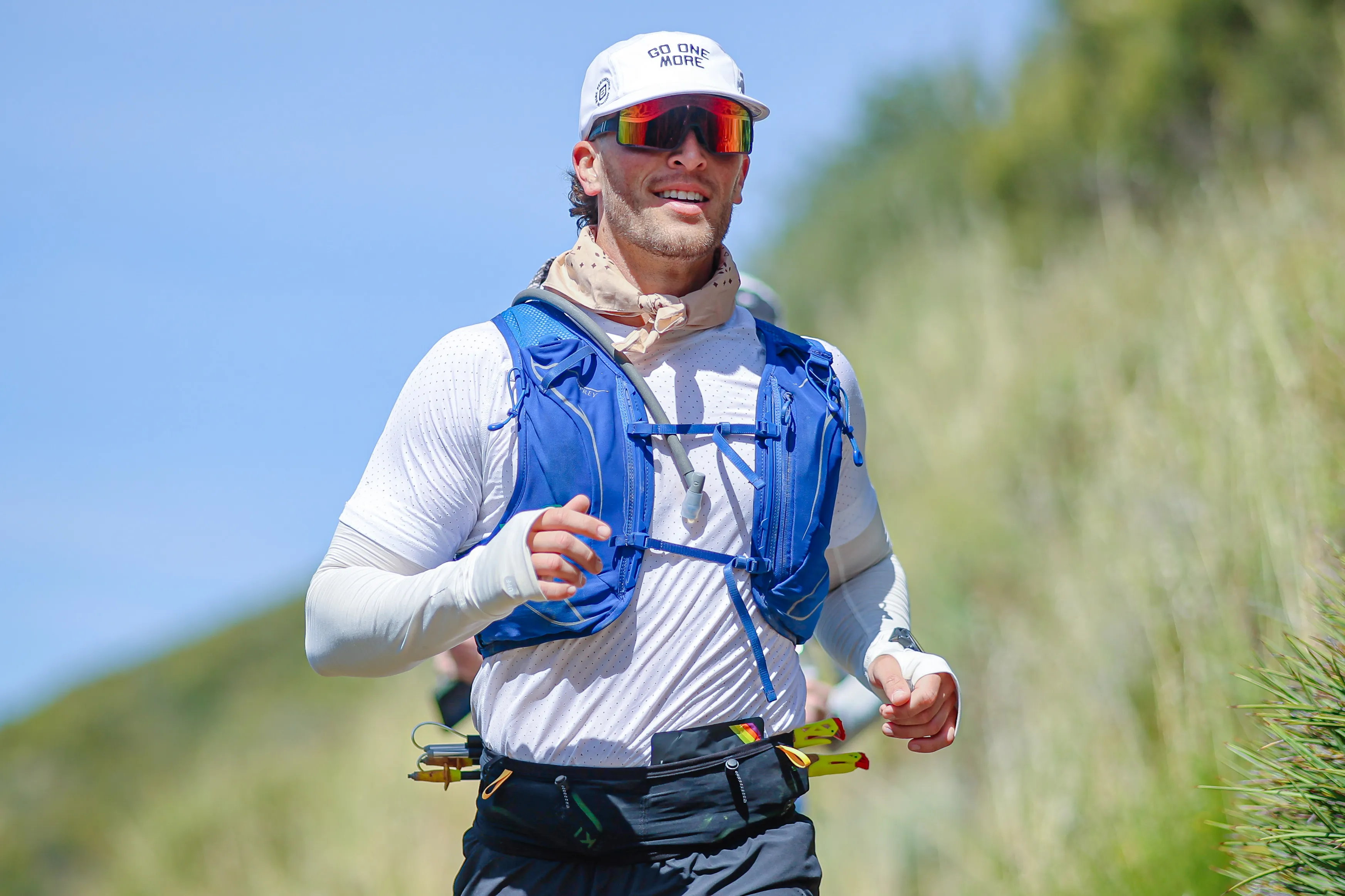 Feeling good about 20 miles into the Leona Divide 100K