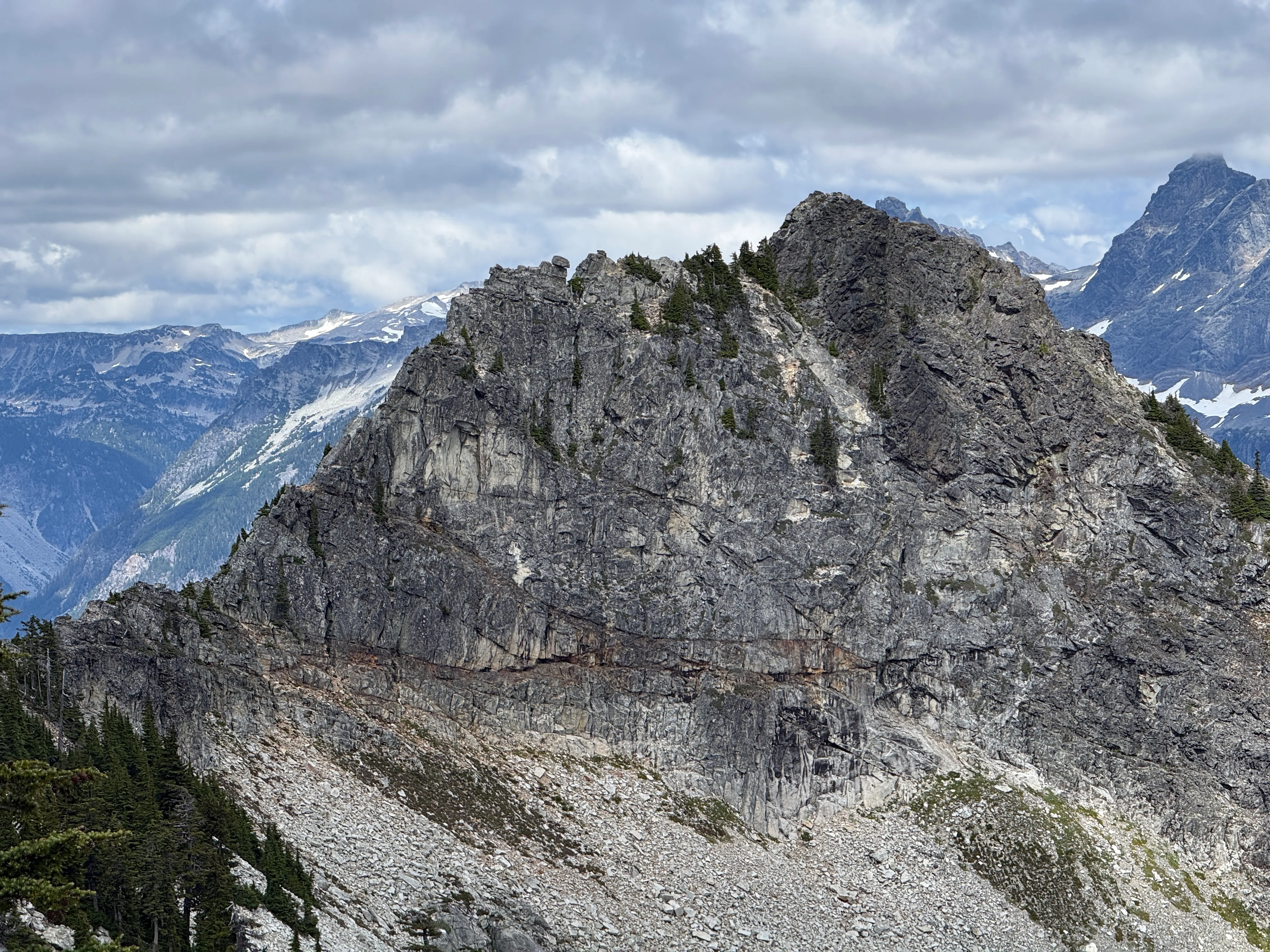 Another view of Lundin Peak from the southwest