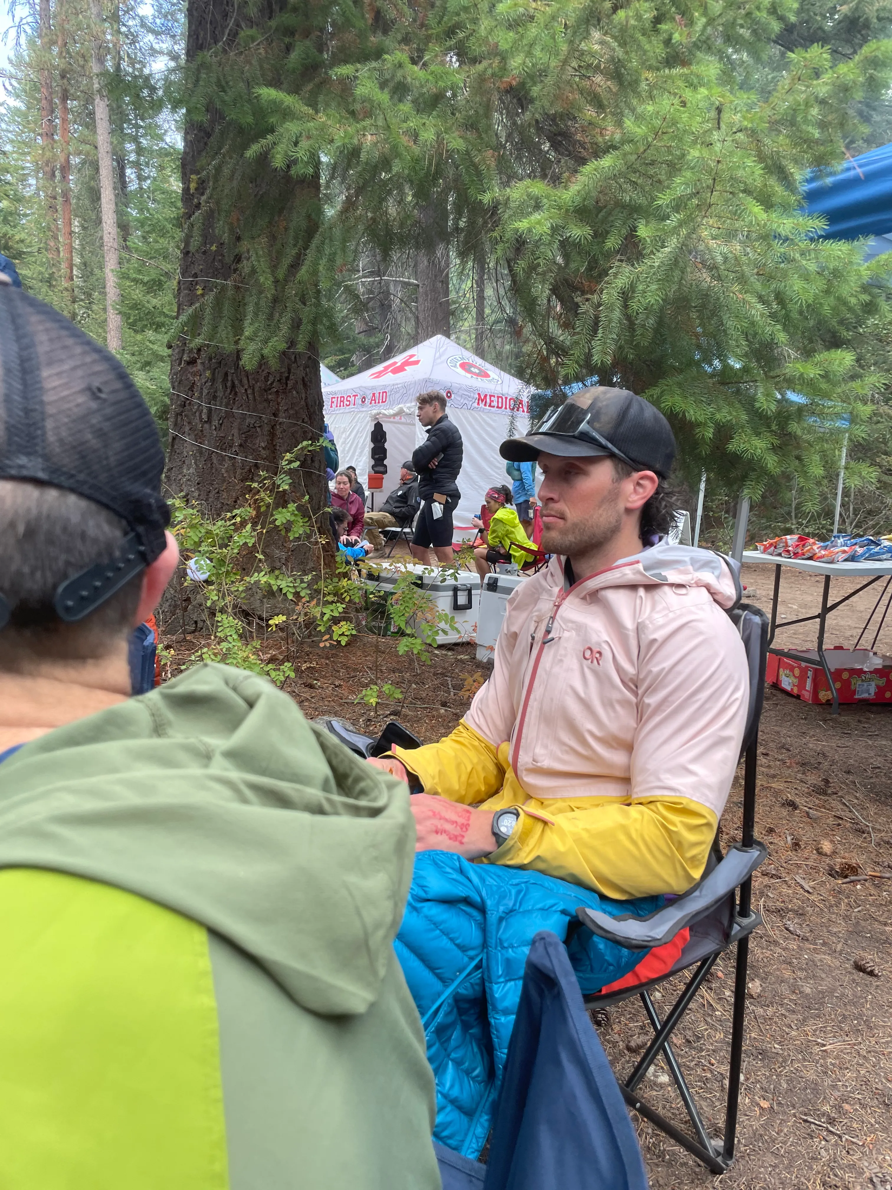 Cooked at the finish, covered in everyone's borrowed coats