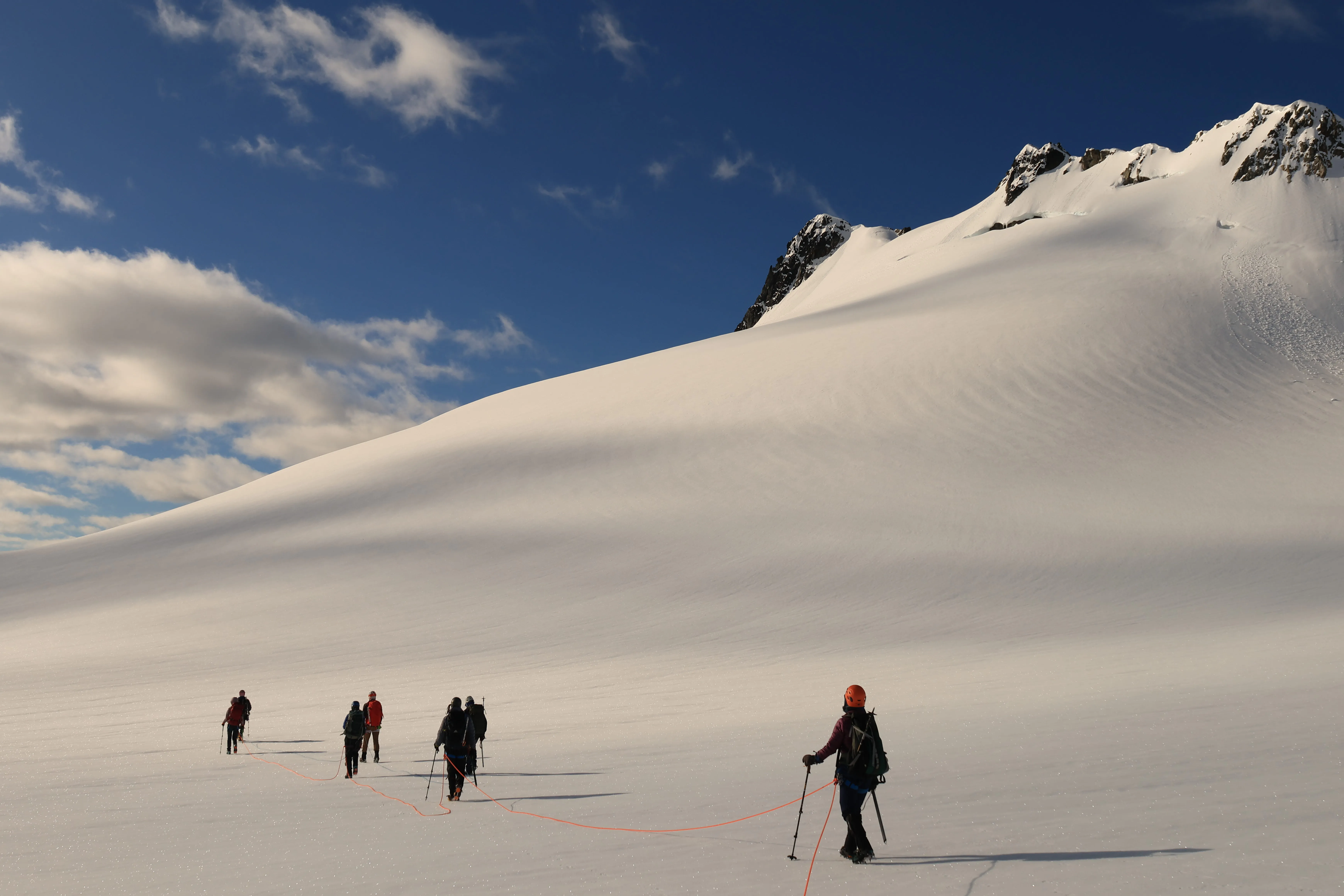 The flat expanse of the Mamquam Icefield