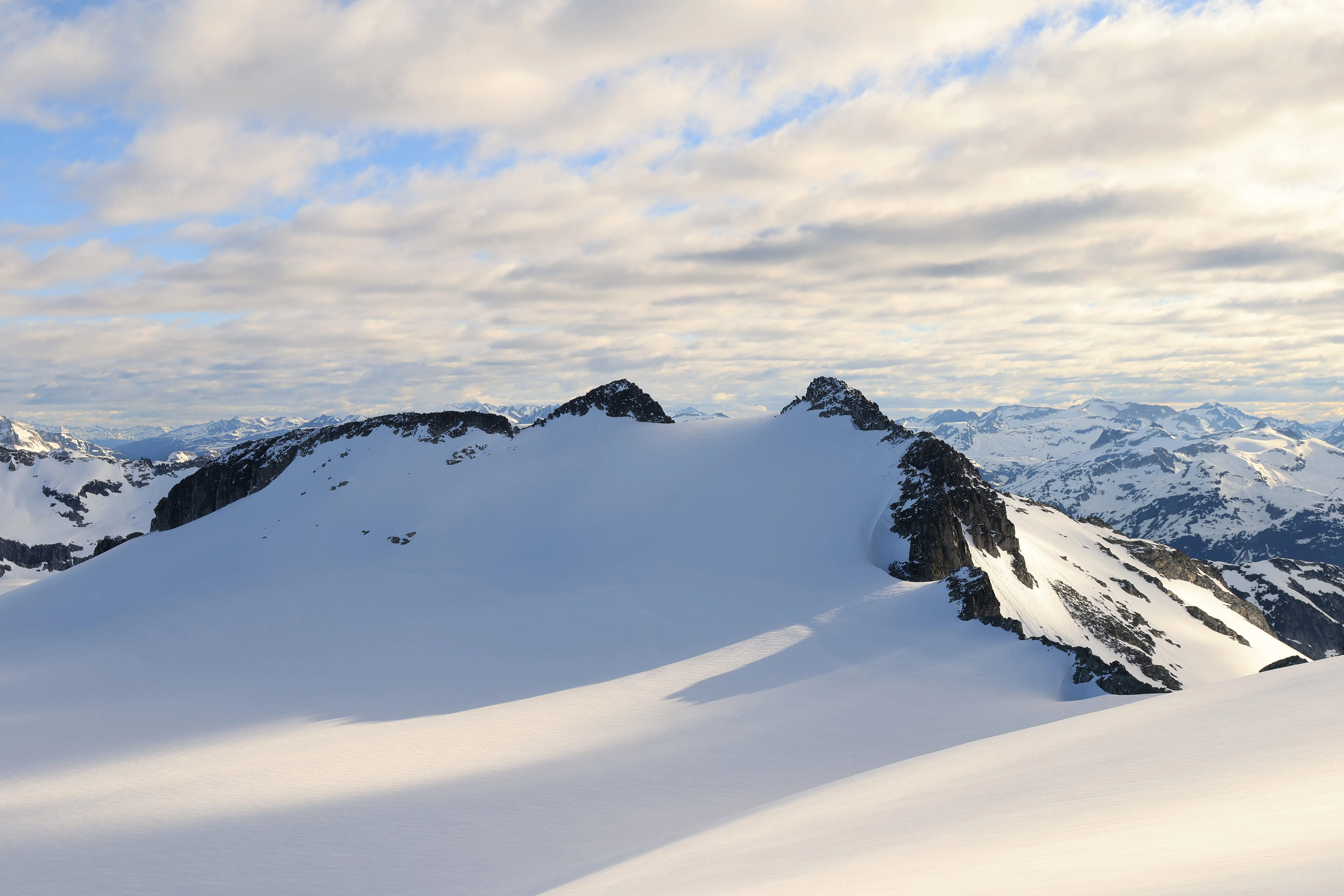 Sunrise light on the peak