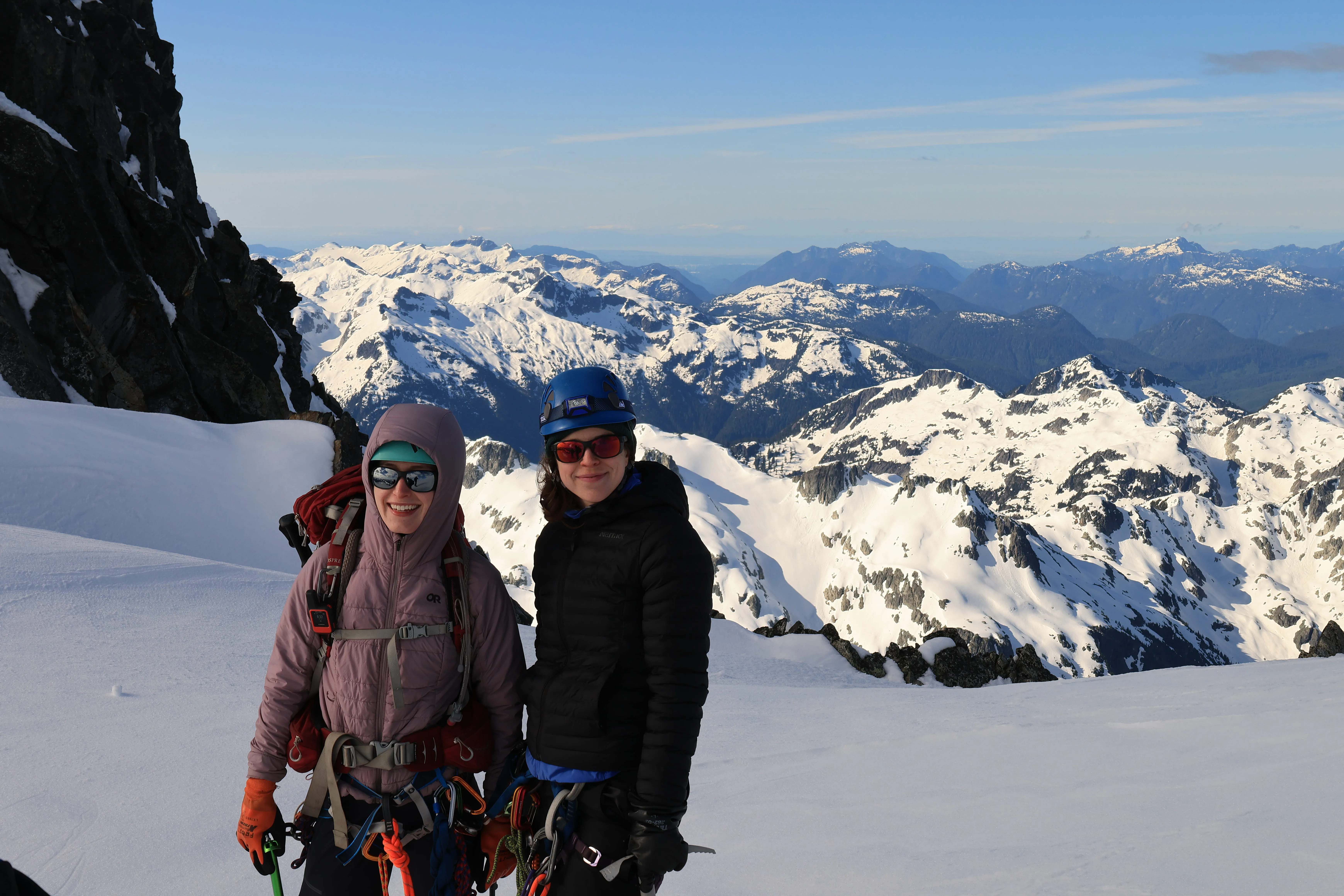 Phoebe and Lydia on the icefield