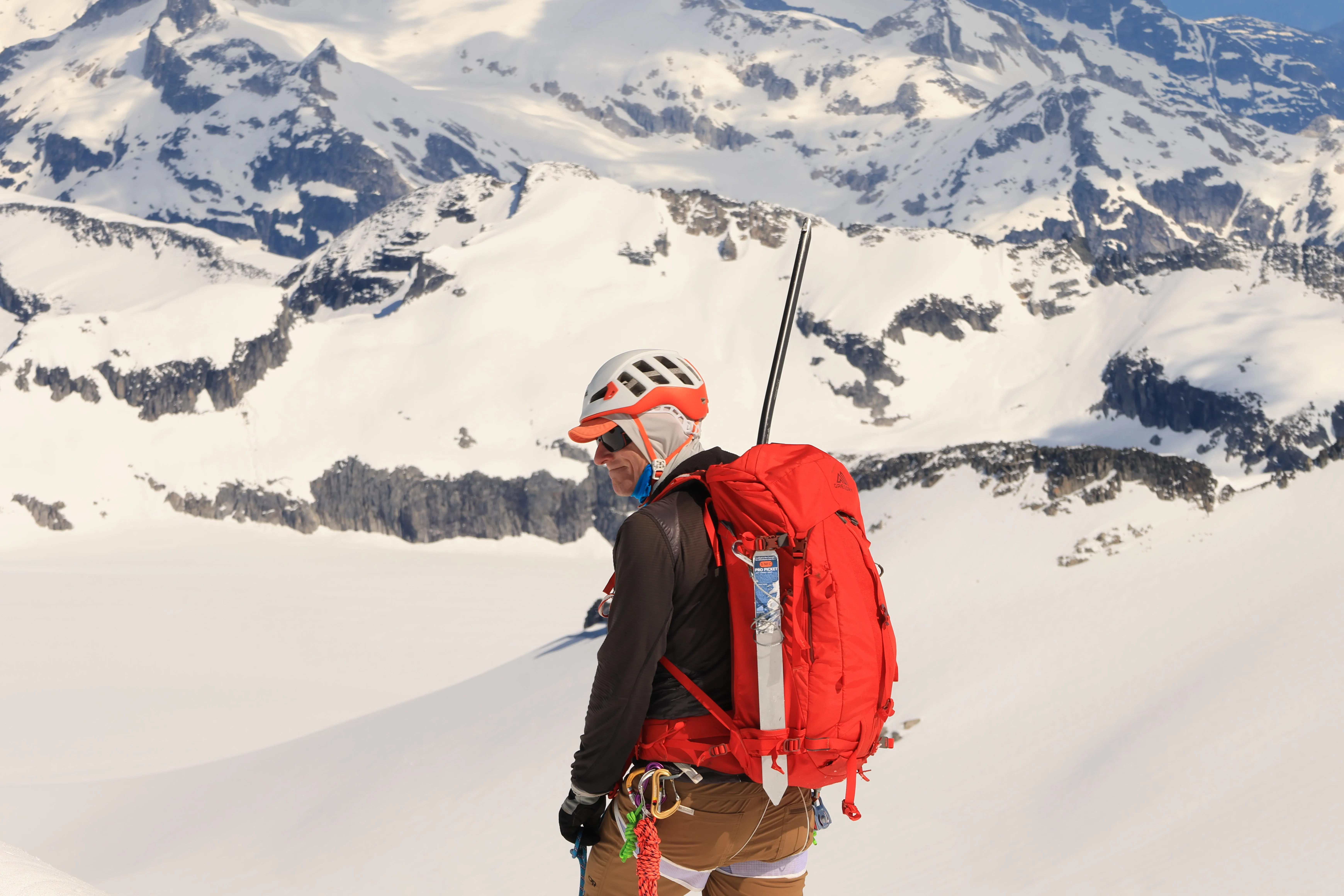 Rainer above the icefield