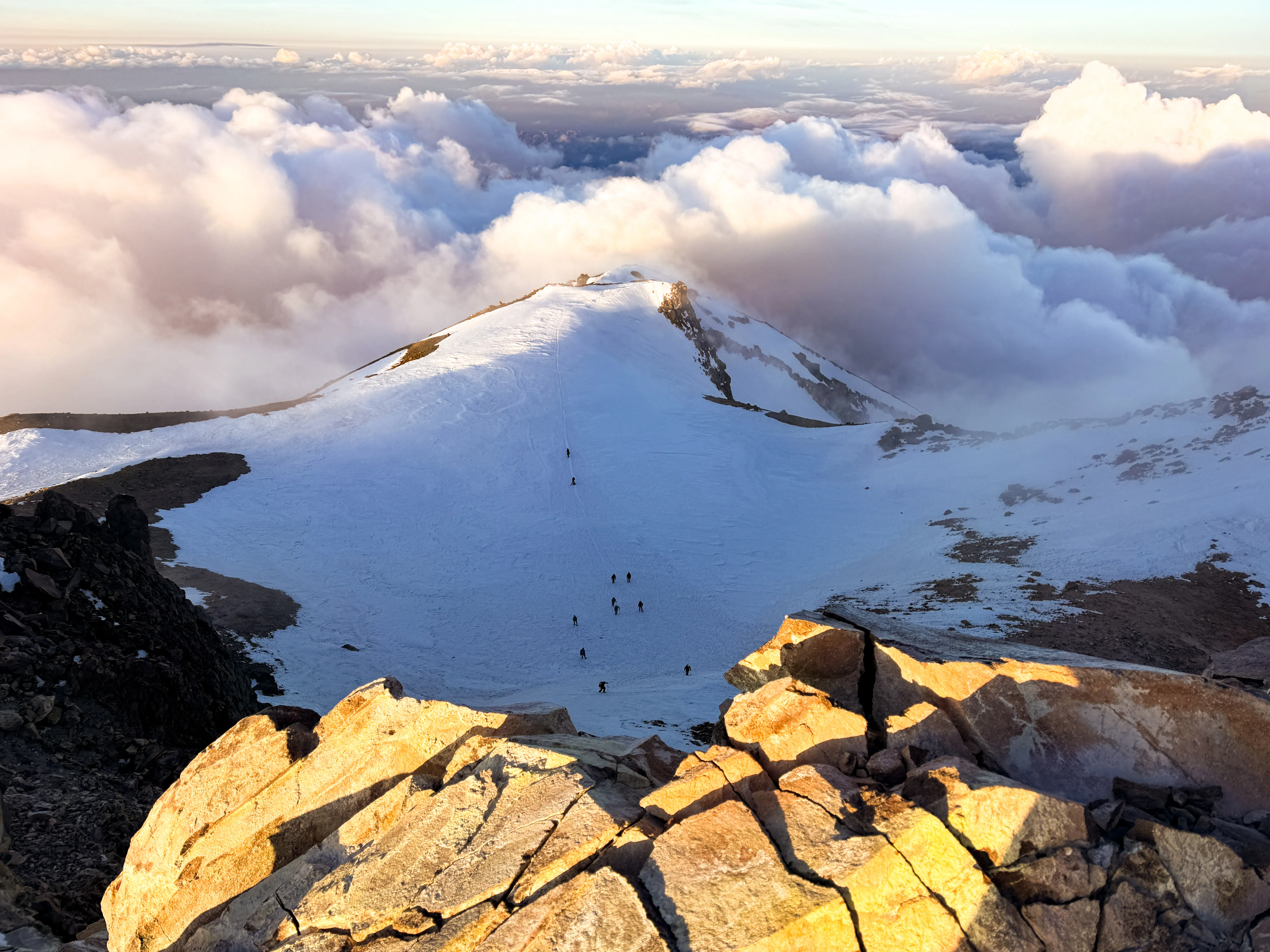 Cloud inversion at the summit