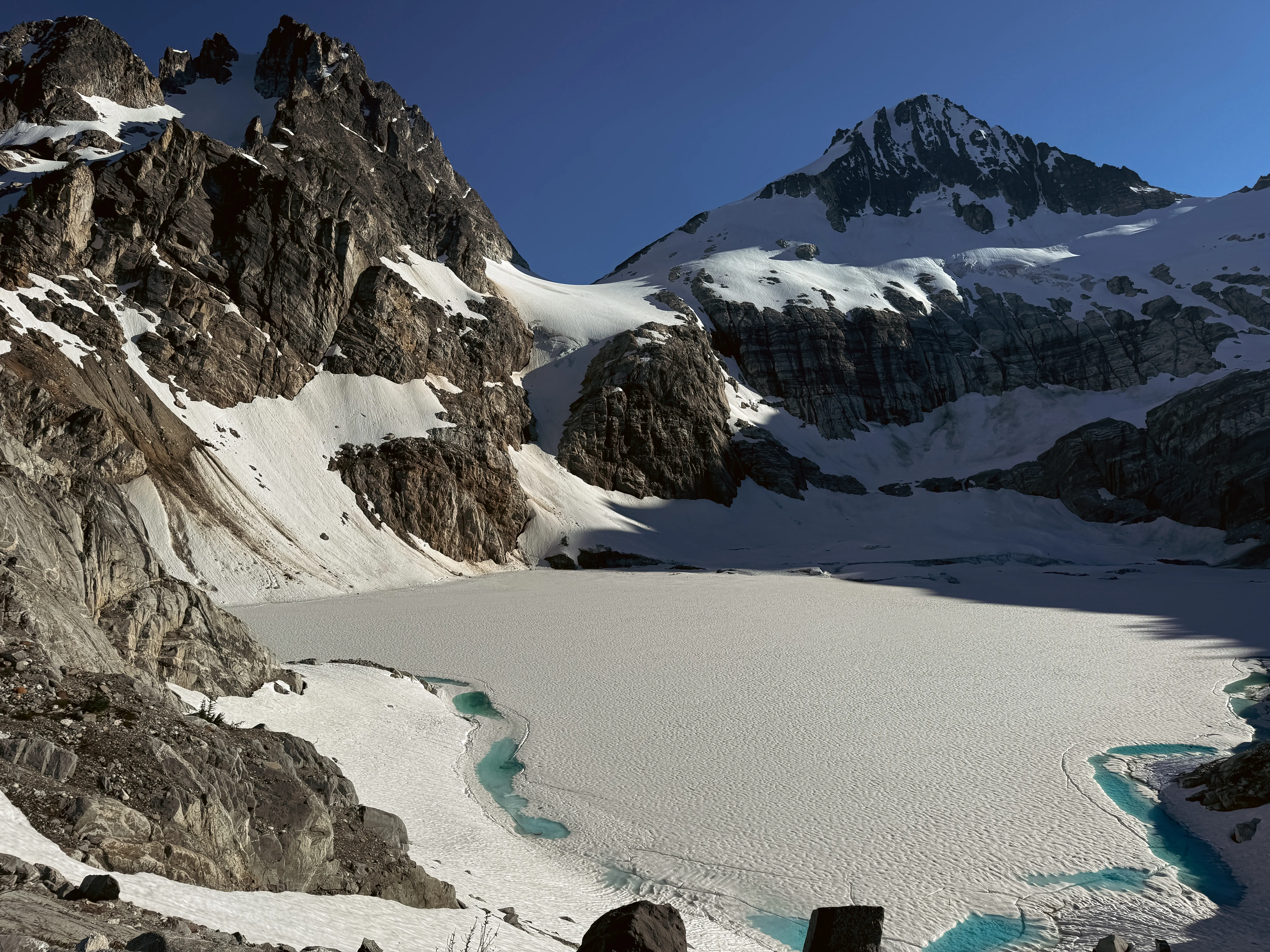 The view of Primus and Tricouni from my bivy at high camp