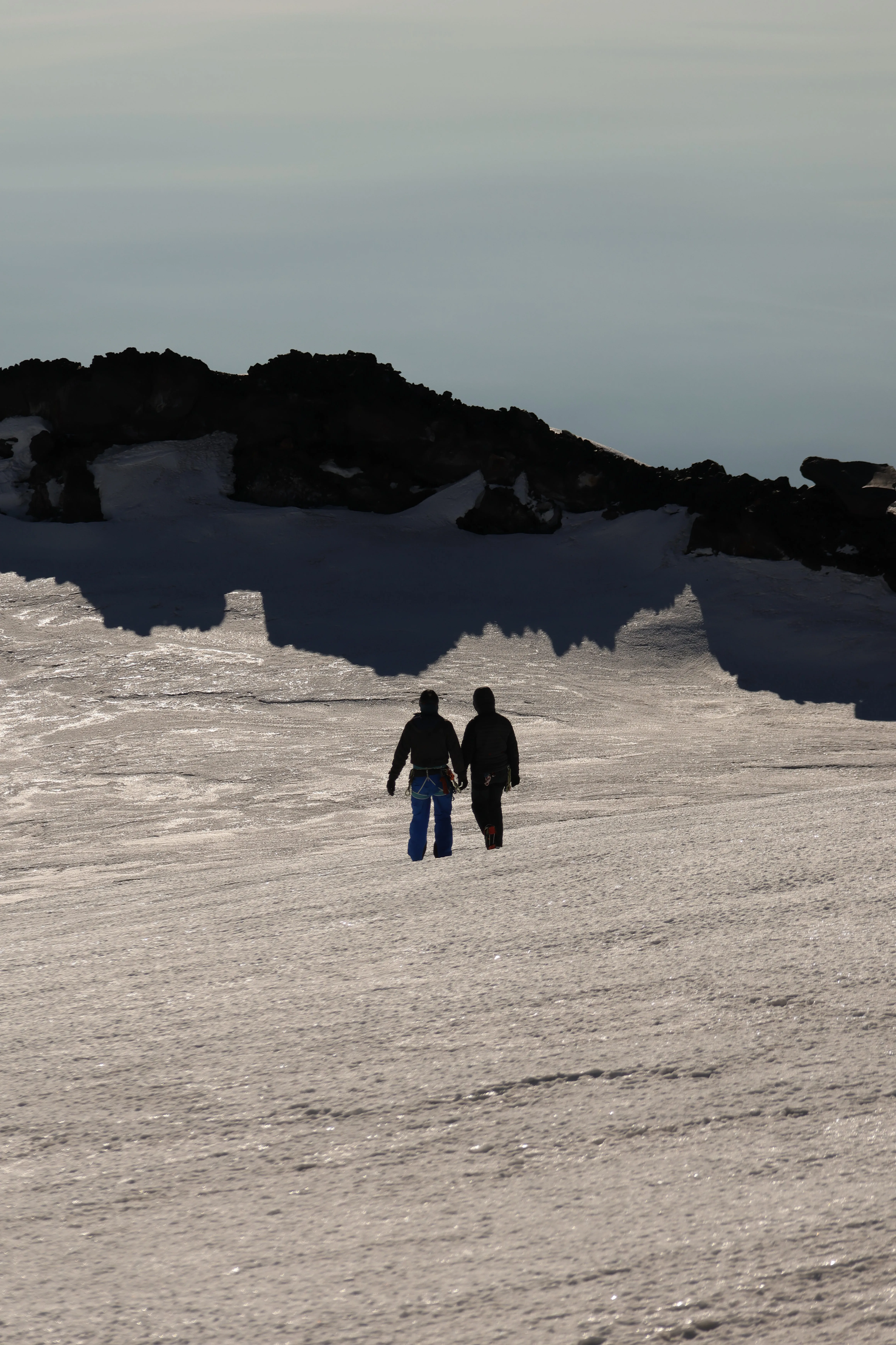 A couple who got engaged at the summit