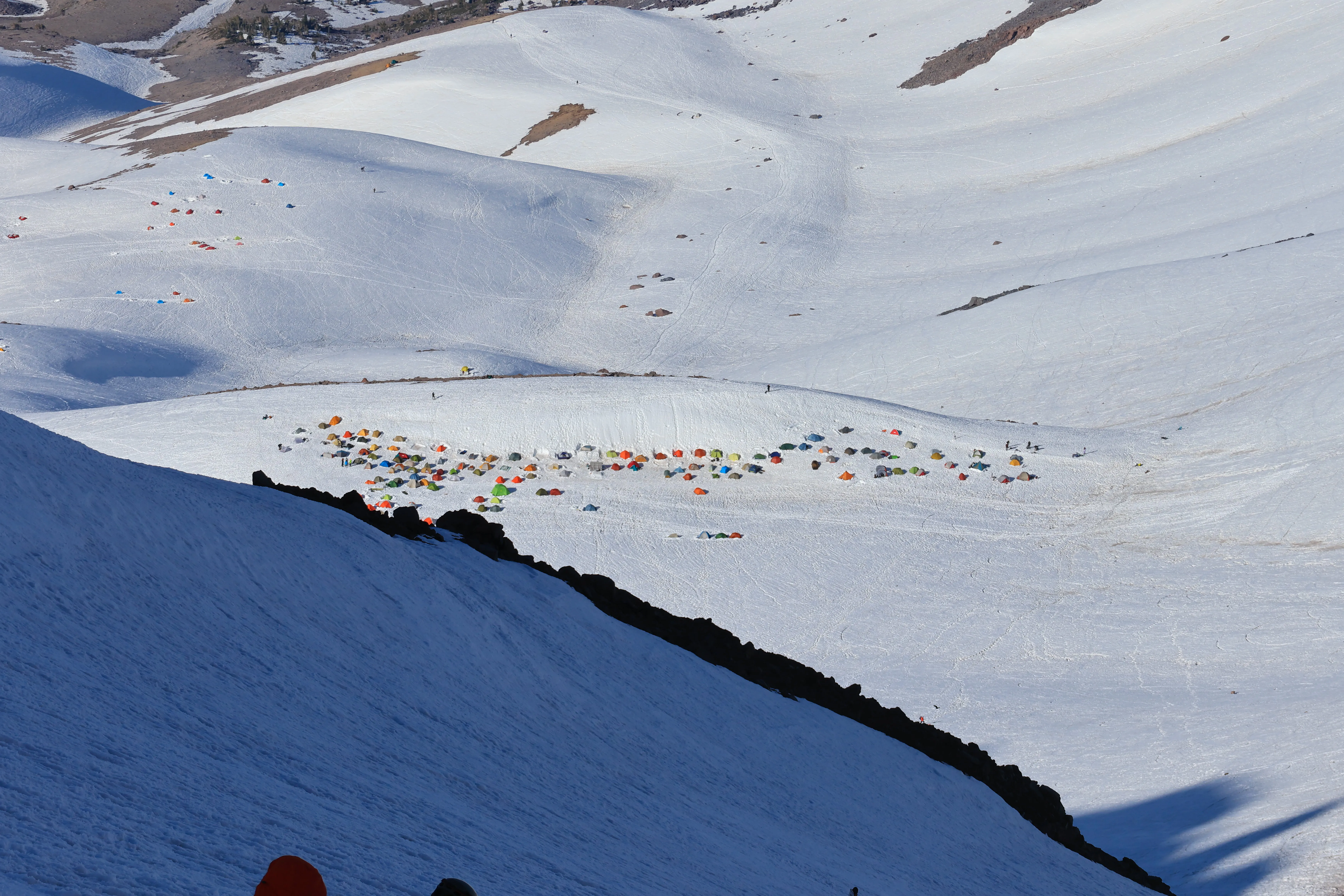 Tent city at Helen Lake