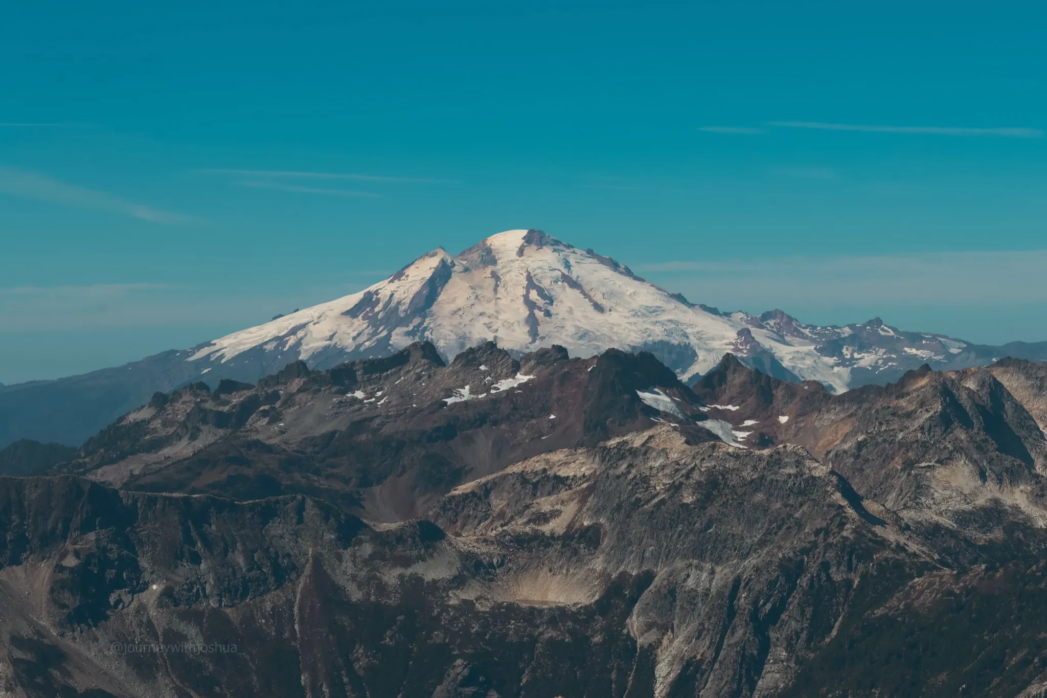 Mount Baker from the summit of Mount Triumph