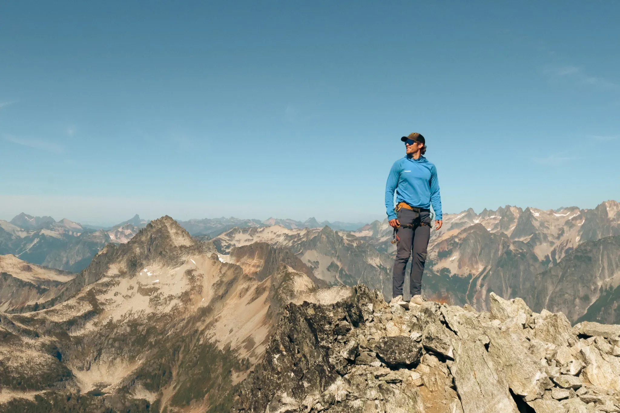 Mount Triumph summit with Mount Despair visible behind to the left