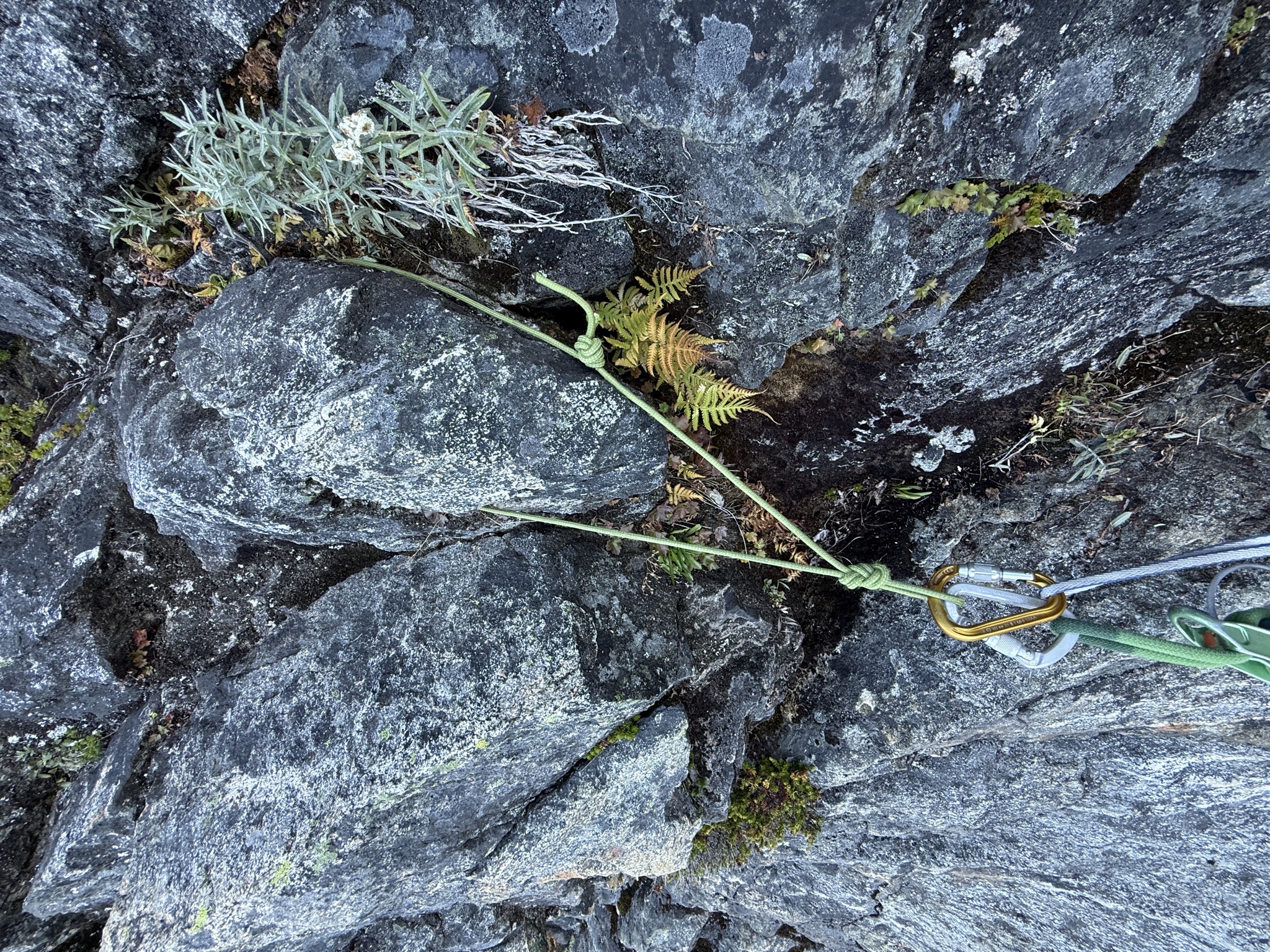 Rappel on the descent of Mount Triumph