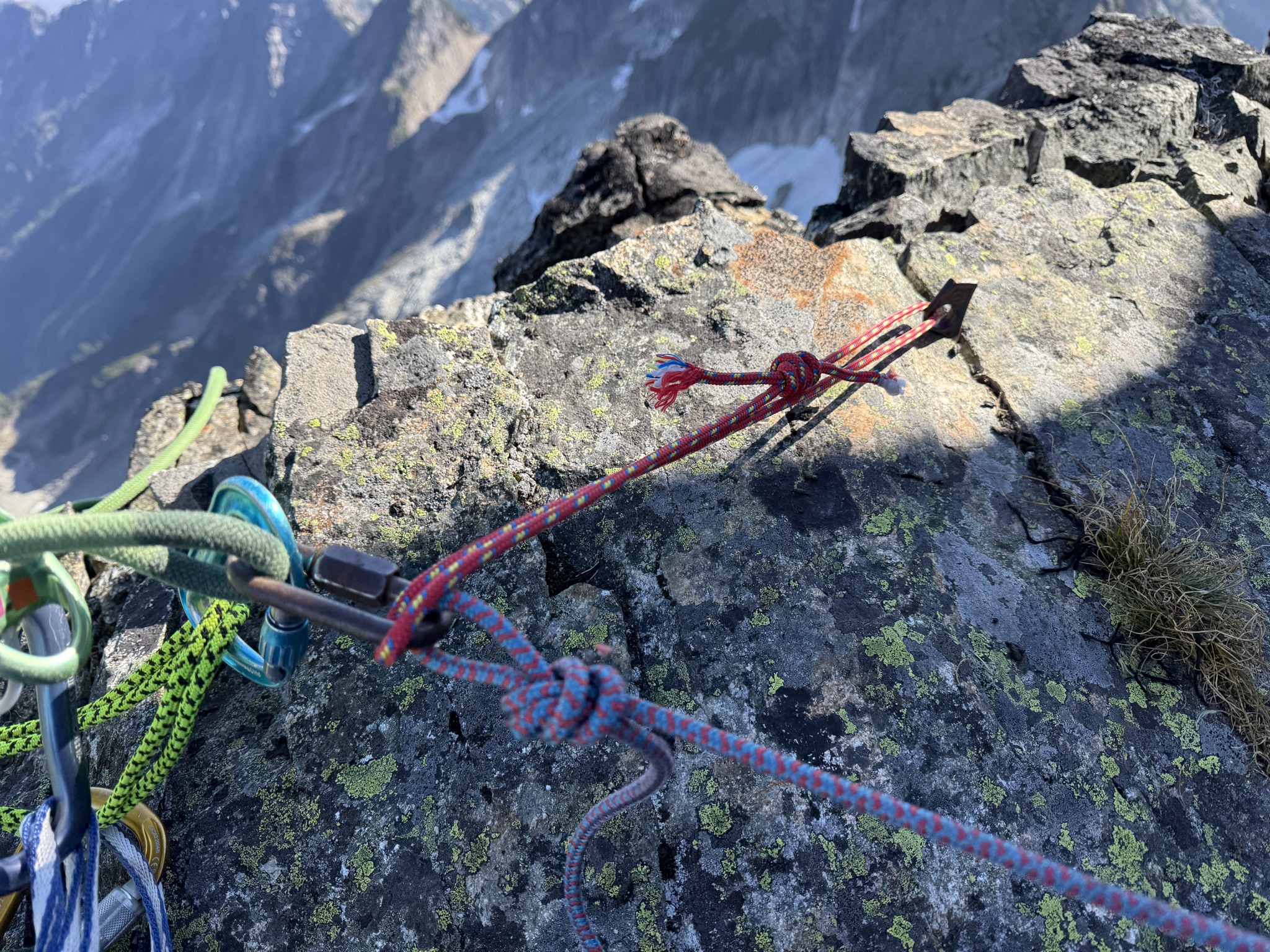 Rappel on the descent of Mount Triumph