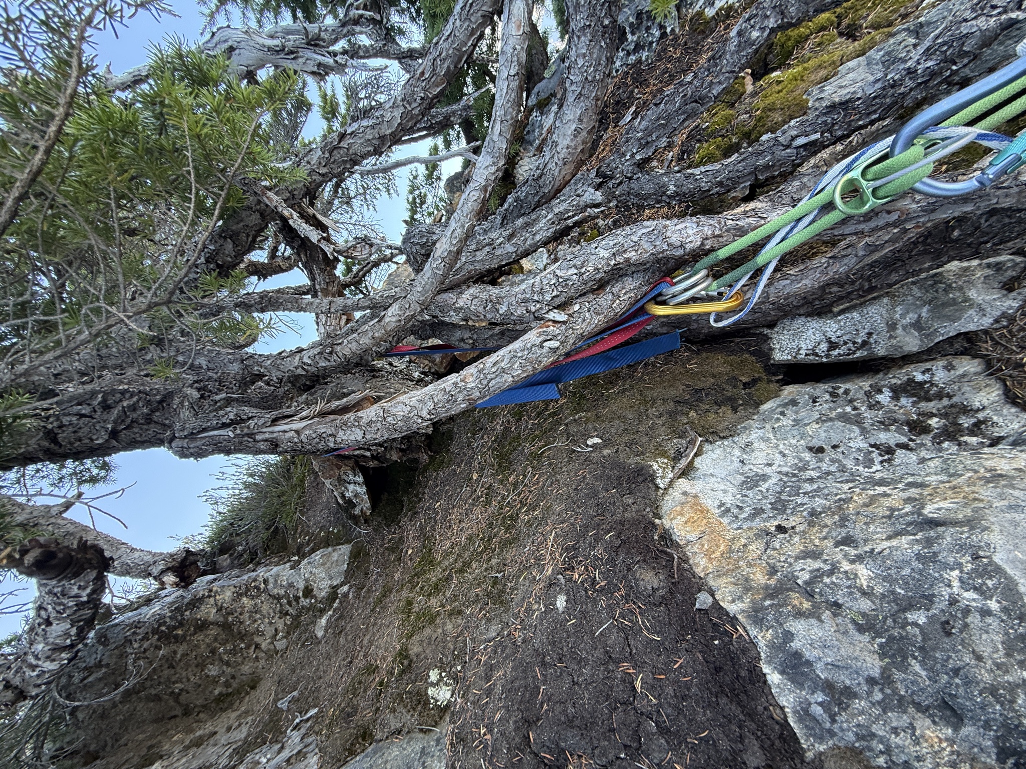 Rappel on the descent of Mount Triumph
